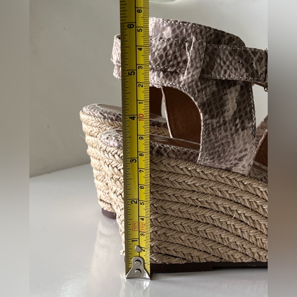 Sofft brand Inez Espadrille Wedge Espadrille Snake Print Sandals Size 11 - Picture 14 of 15